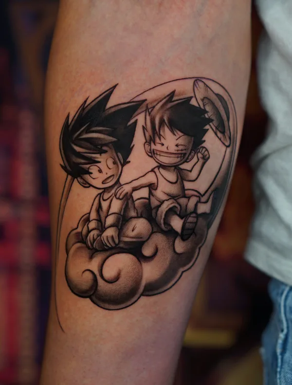 tatuaje tattoo anime fullcolor todo color en Elda Alicante España Madrid Barcelona Asturias